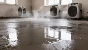 Osuszanie wylewki betonowej