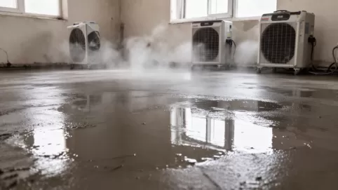 Osuszanie wylewki betonowej
